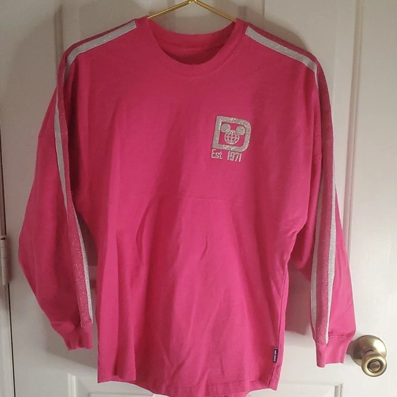 DISNEY PARKS Disney World Pink & Silver Spirit Jersey - Picture 1 of 9